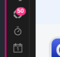 Unread count on the ribbon icon